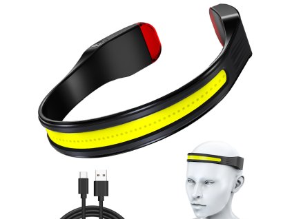 pol pl Latarka czolowa cob opaska na glowe czolo 2w1 4359 1