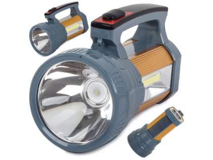 pol pl Latarka szperacz power bank solar led xm l l2 cob 2183 1