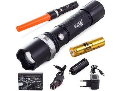 pol pl Bailong latarka taktyczna led cree zoom xml t6 moc 302 1