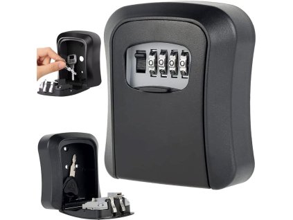 pol pl Metalowy sejf skrzynka szafka na klucze szyfr kod 4217 1