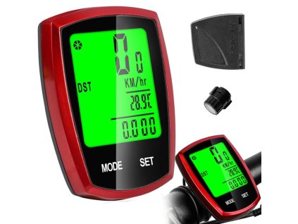 pol pl Licznik rowerowy bezprzewodowy predkosciomierz lcd 4109 1