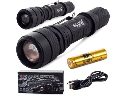 pol pl Latarka taktyczna bailong usb led cree xm l3 u3 278 1