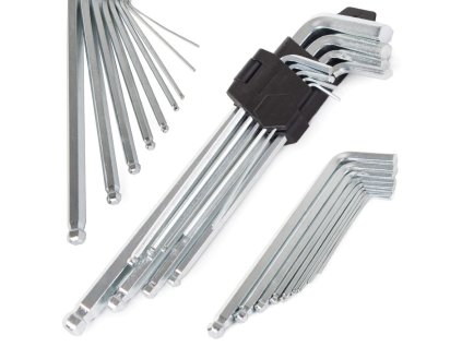 pol pl Klucze imbusowe imbusy kulowe zestaw 9 el 1 5 10 3020 1