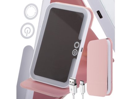 pol pl Lusterko kosmetyczne podswietlane do makijazu led zamykane podreczne w etui 5353 1