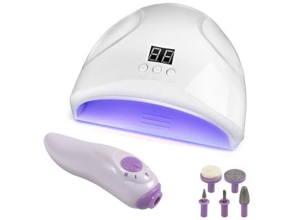 pol pl Zestaw do hybryd lampa 12 led uv 12w frezarka 4430 1