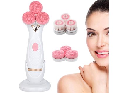 pol pl Szczotka do mycia twarzy masazer elektryczny 3w1 3384 1