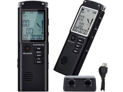 cze pl Digitalni diktafon mp3 prehravac 8gb citlivy mikrofon sluchatka 4825 1