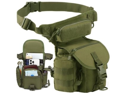 pol pl Torba saszetka biodrowa na noge wojskowa taktyczna pojemna militarna nerka 5677 1