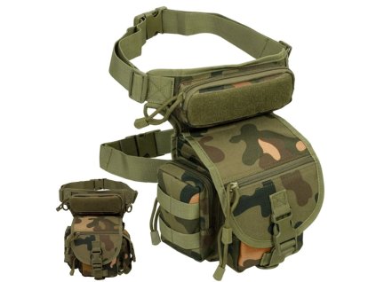 pol pl Torba saszetka biodrowa na noge wojskowa taktyczna pojemna militarna nerka 5676 1