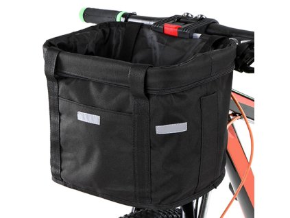 pol pl Duzy kosz na rower metalowy koszyk rowerowy click na kierownice pojemny 4940 1