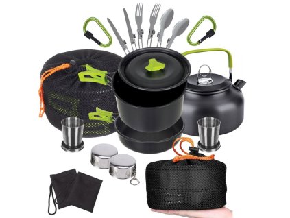 pol pl Zestaw garnkow turystyczych naczynia kemping czajnik patelnia garnek 18w1 4933 1
