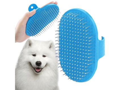 pol pl Szczotka do siersci czesania dla psa kota miekka masazer zgrzeblo grzebien 5684 1