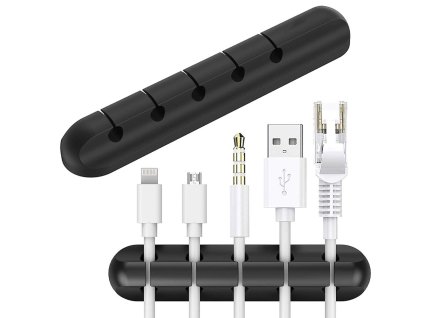 pol pl Organizer do kabli przewodow do biurka uchwyt klej 4234 1