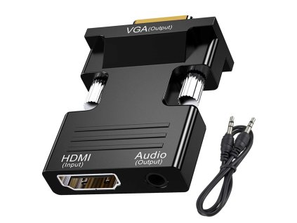 pol pl Konwerter adapter z hdmi na vga d sub audio dzwiek 3271 1