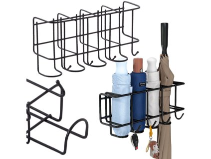 cze pl Kovovy stojan na 4 destniky se 4 hacky kovovy organizer 5604 1