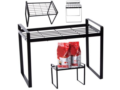 cze pl Jednopatrova kovova police na kuchynskou pracovni desku kuchynsky organizer pudni stojan 5602 1