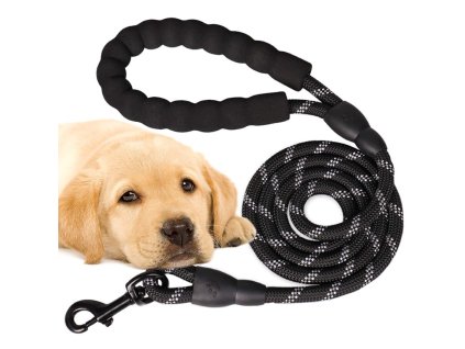 cze pl Silne lanove voditko pro vycvik psu s rukojeti reflektoru silne odolne 5747 1