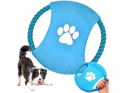 cze pl Hracka pro psy pretahovani lanem frisbee disk 4568 1