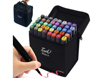 pol pl Markery alkoholowe touch zestaw 40szt torba etui 2879 1
