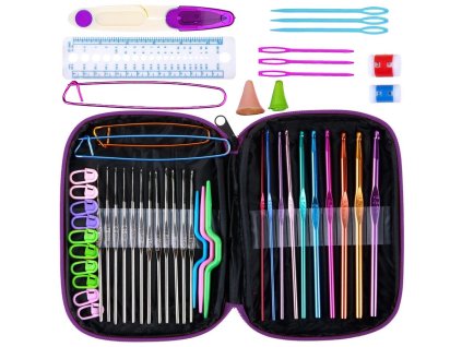 pol pl Zestaw do szydelkowania szydelko etui 0 5 6 5 50el 2602 8