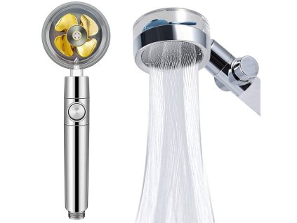 pol pl Sluchawka prysznicowa z turbina filtrem wymiennym wentylatorem prysznic 4813 1