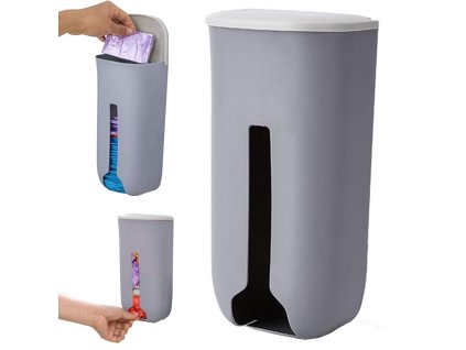 pol pl Pojemnik na reklamowki siatki torby organizer na worki kuchenny na scianne 5462 1