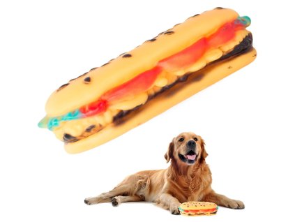cze pl Hracka pro psy piskaci zvykaci guma hamburger 744 1