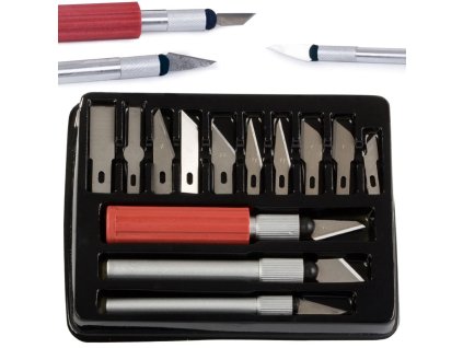 cze pl Modelarsky nuz skalpel 13 cepeli sada kufriku 2193 1