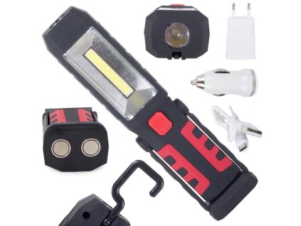 cze pl Dilenska lampa 3v1 vedla cob dobijeci baterie 2660 9