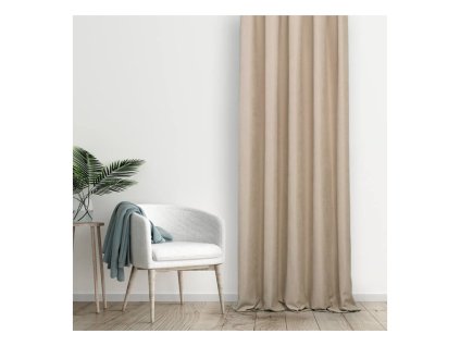 Zatemňovací závěs EFE – světle béžový, Blackout, moderní hladká látka