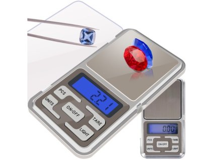 Digitální kapesní váha Ruhhy 200 g / 0,01 g s modrým LCD displejem