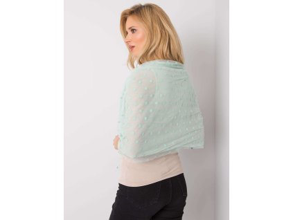 Peppermint scarf with peas (Barva mint, Velikost ONE SIZE)