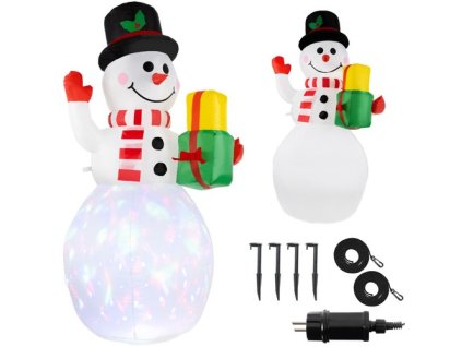 Nafukovací sněhulák s LED světlem