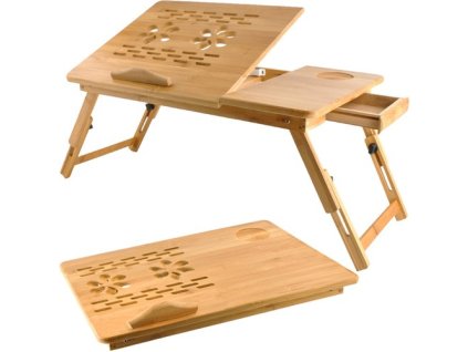 Bambusový stolek pod notebook