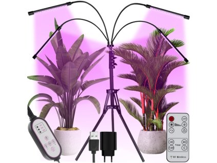 Lampa 20 LED 4 ks pro růst rostlin