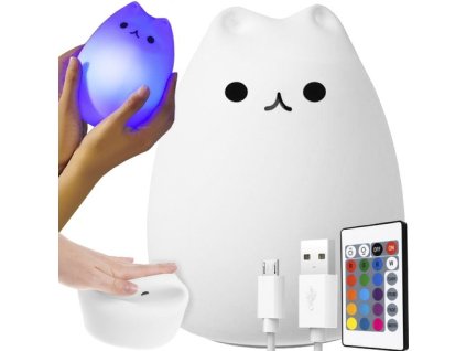 LED noční lampa - kočička