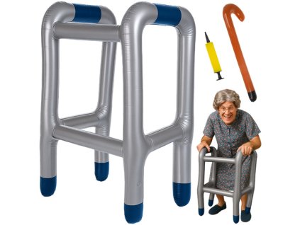 Nafukovací chodítko s holí