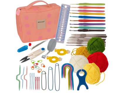 Háčkovací sada 58 dílů s taštičkou