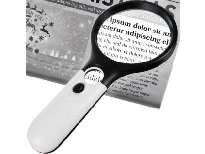 Lupa s LED podsvícením