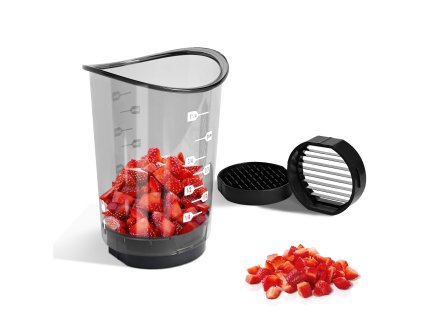 Kuchyňský kráječ 3v1 s odměrkou – multifunkční sekáček na potraviny