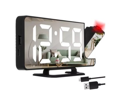 Budík - LED hodiny s projektorem