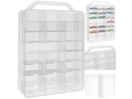 Plastový kufřík na autíčka 46 míst