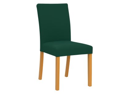 Elastické potahy na židle – sada 6 ks, tmavě zelená