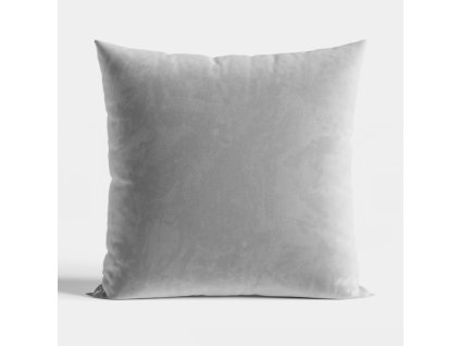 Sametový povlak na polštář, 40x40cm, světle šedá