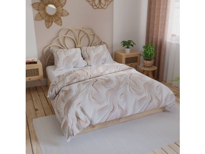 Ložní souprava z bavlněného saténu 160x200cm CALM
