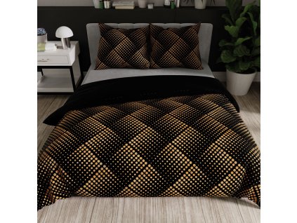 Ložní prádlo z bavlny a saténu 160x200cm LUXE