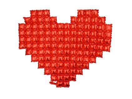 balon foliowy serce pikowane 113732