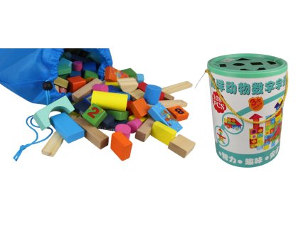 klocki drewniane w wiaderku 2 74682