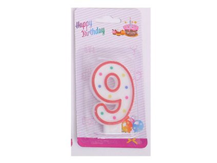 g swieczka na tort cyferka 9 61819