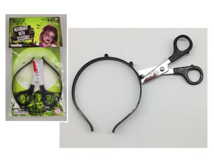 halloween opaska na glowe noz 77337